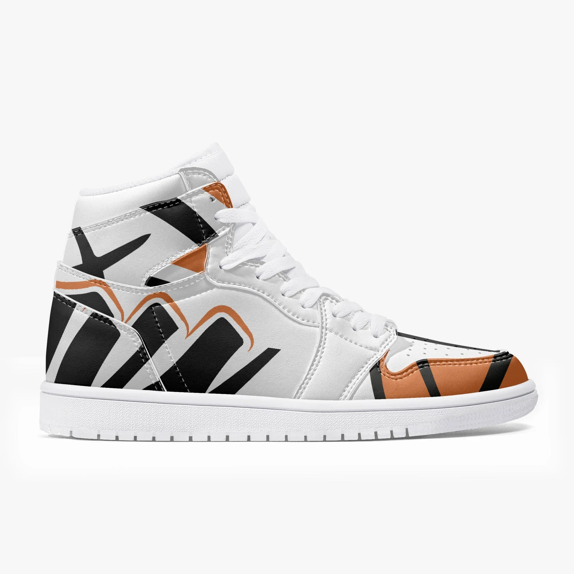 236. New High-Top Leather Sneakers - White