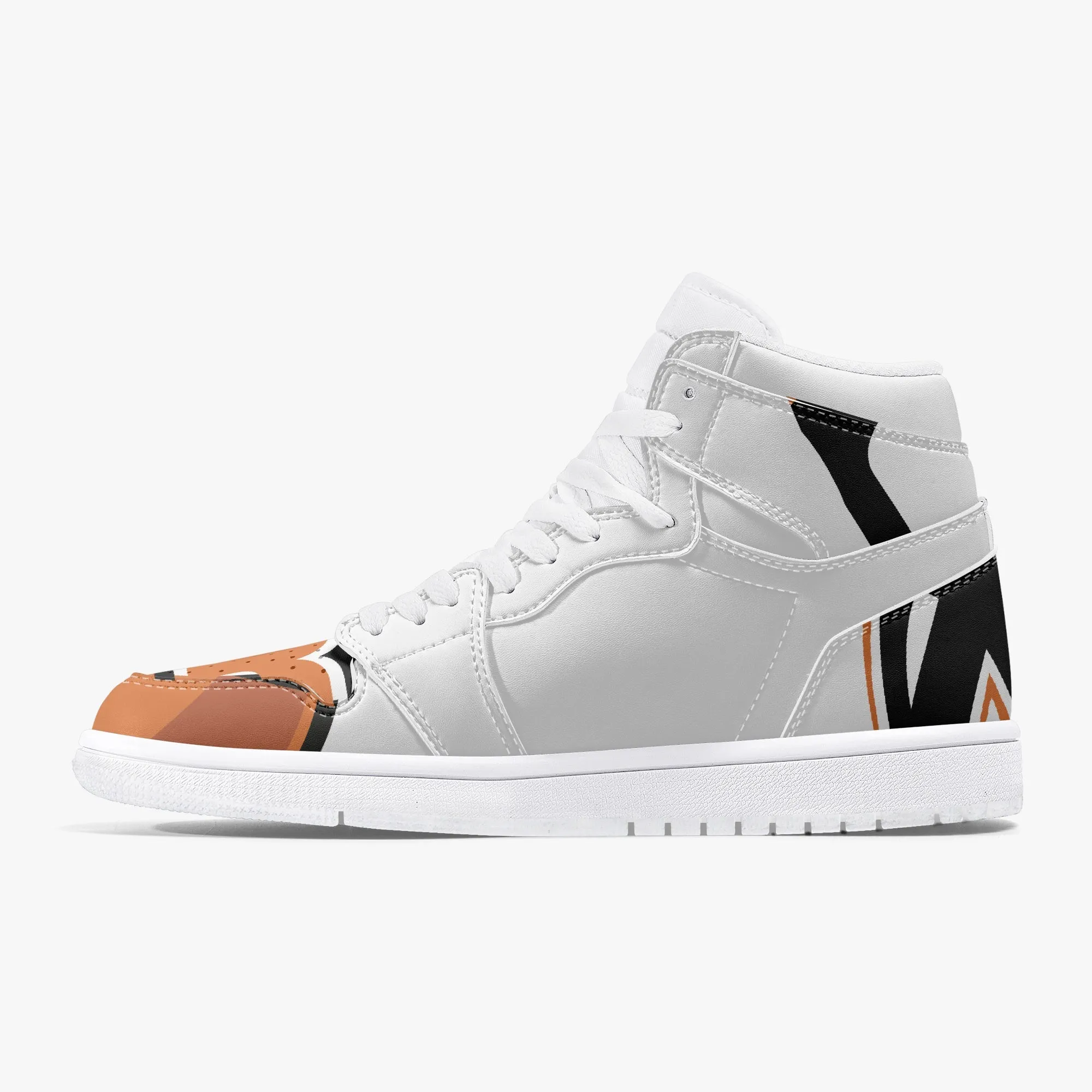 236. New High-Top Leather Sneakers - White