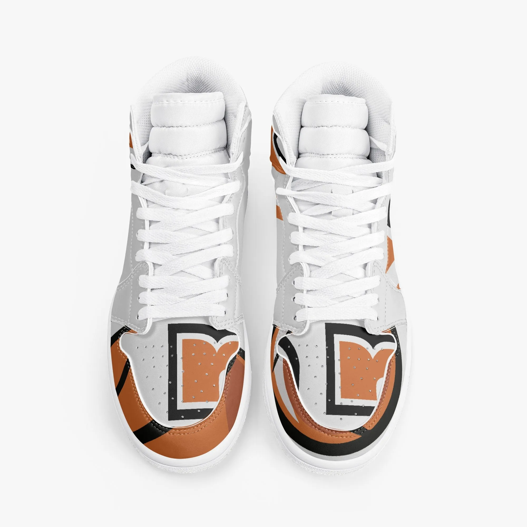 236. New High-Top Leather Sneakers - White
