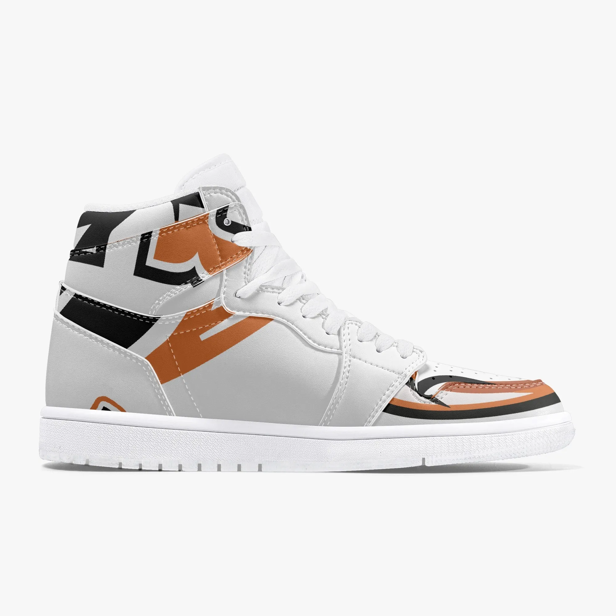 236. New High-Top Leather Sneakers - White