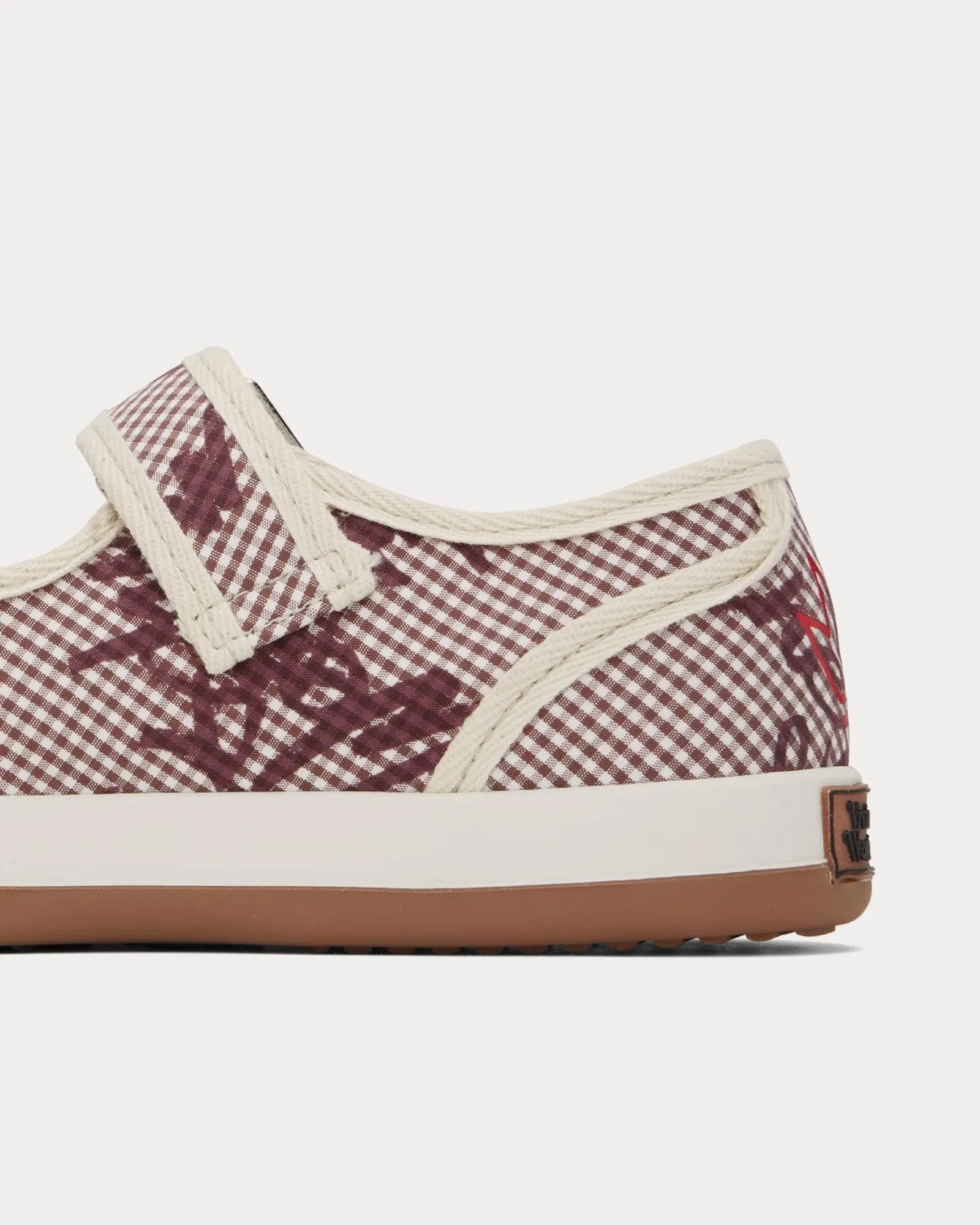 Animal Gym Bar Gingham / VW Brown Slip On Sandals