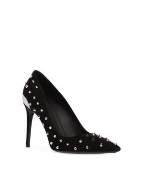 BALMAIN WOMEN All Over Spiked Heels Black