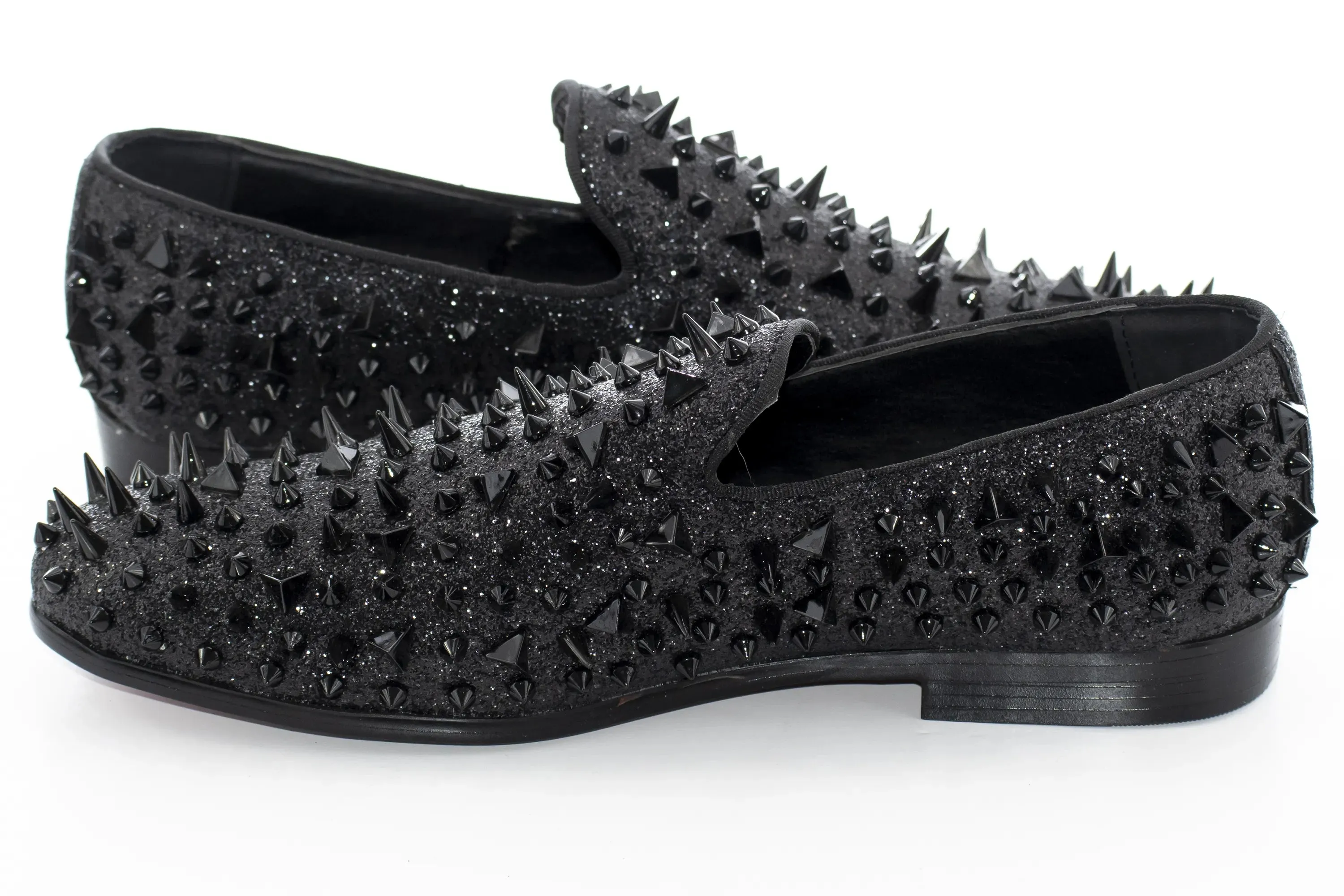 Black Spiked Fashion Loafer