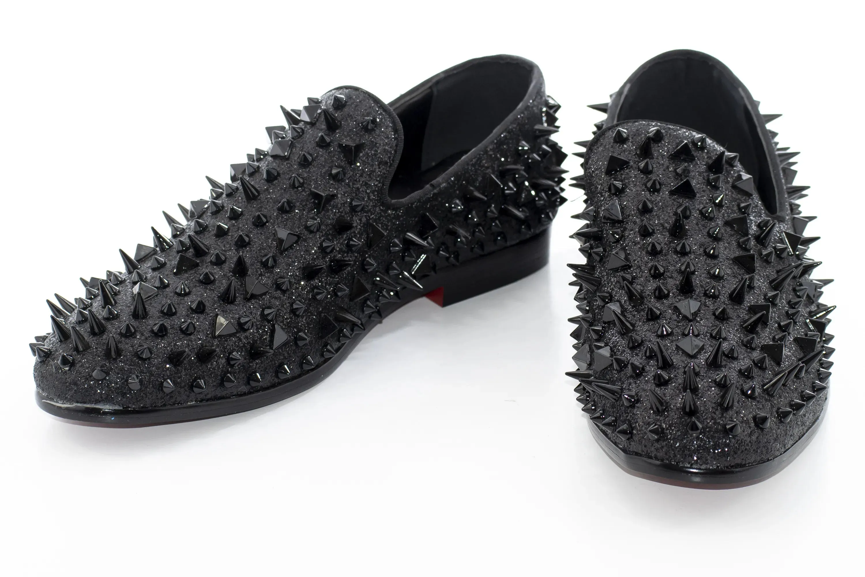 Black Spiked Fashion Loafer