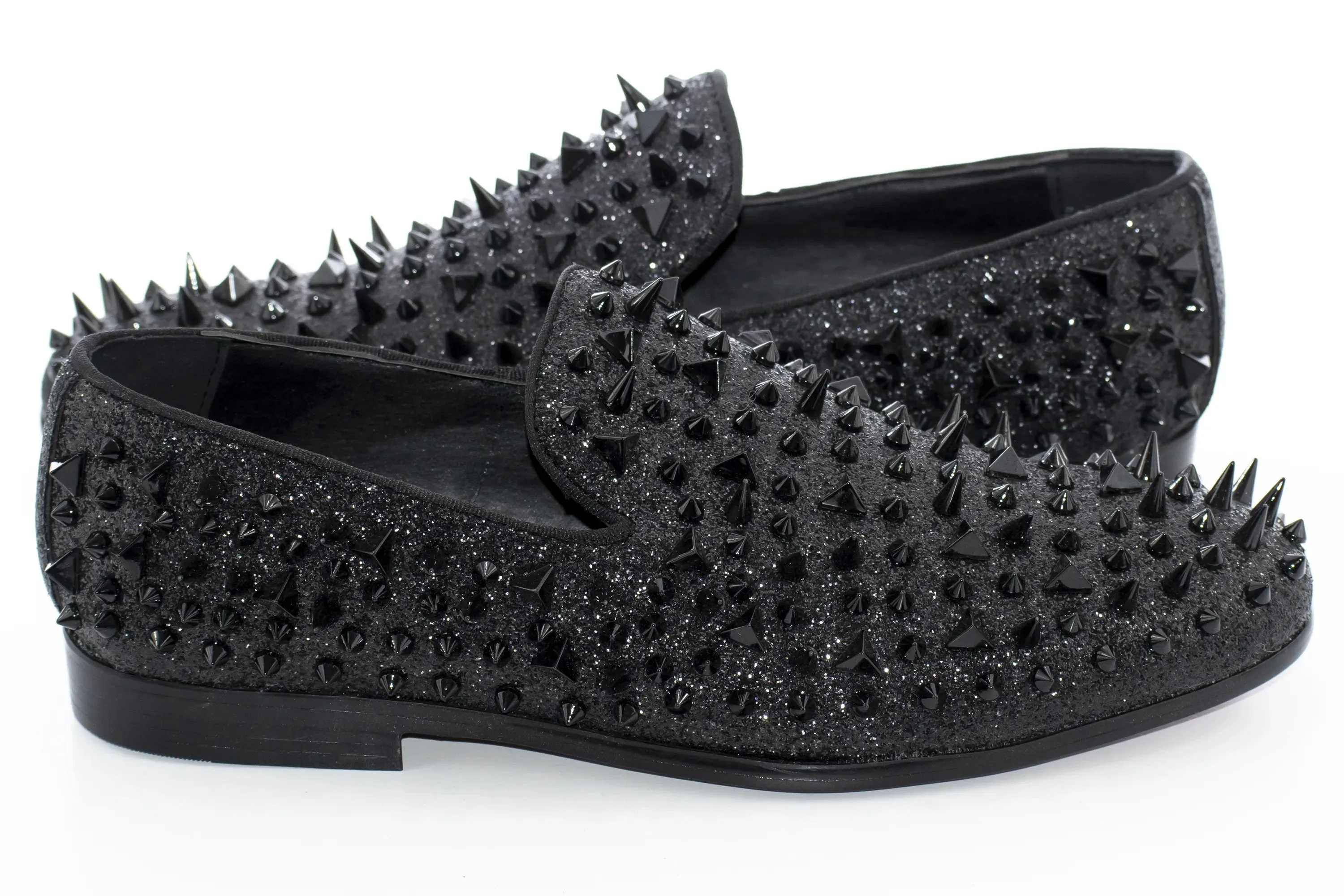 Black Spiked Fashion Loafer