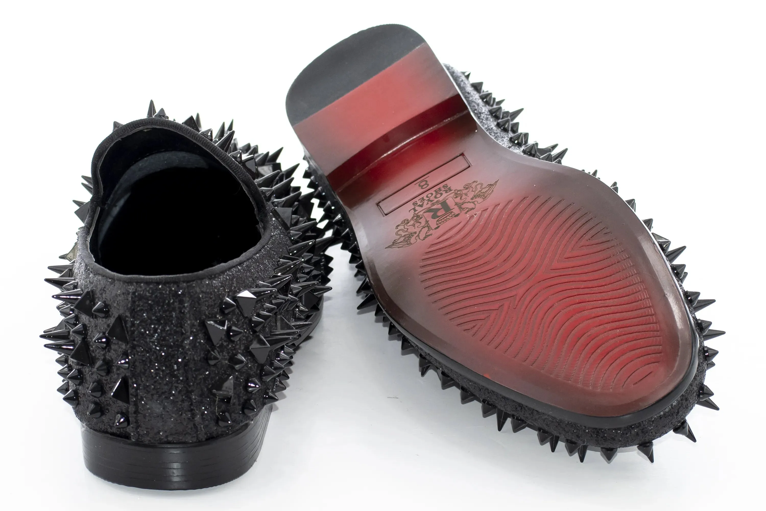 Black Spiked Fashion Loafer