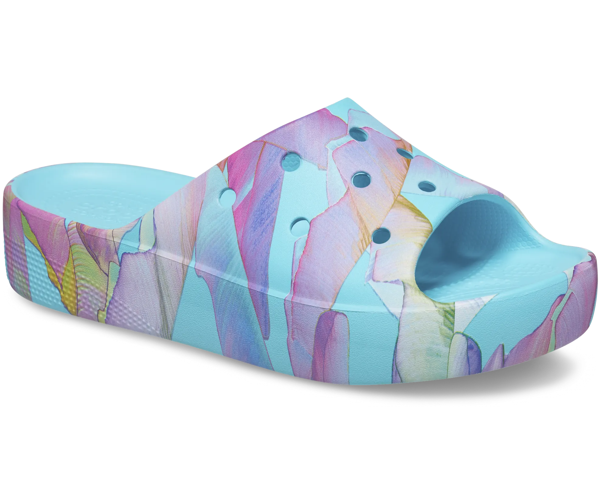 Classic Platform Palm Print Slide