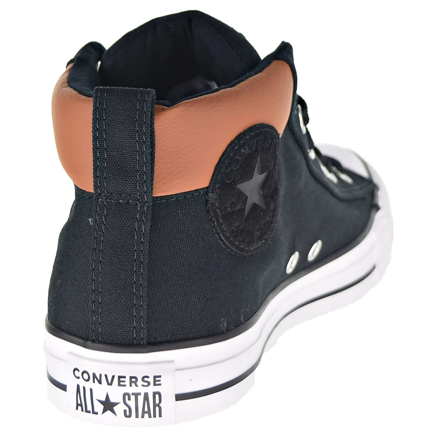 Converse Chuck Taylor All Star Street Mid Men's Shoes Black-Warm Tan-White