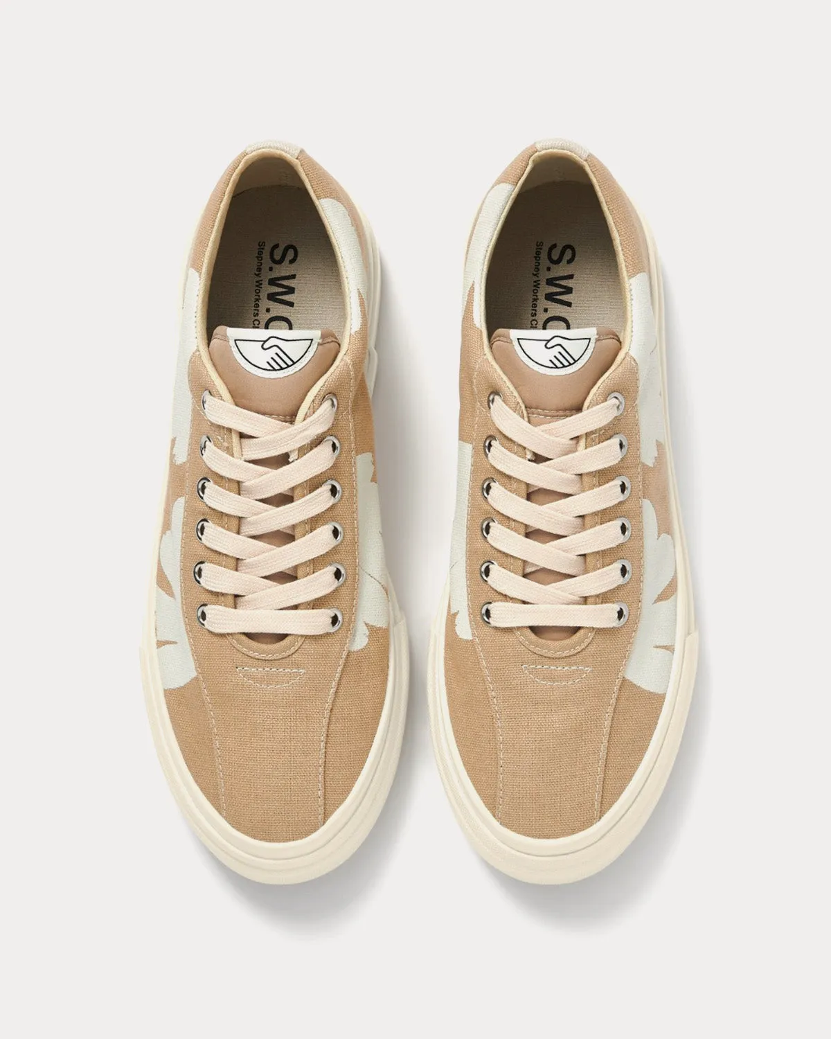 Dellow Shroom Hands Sand / White Low Top Sneakers