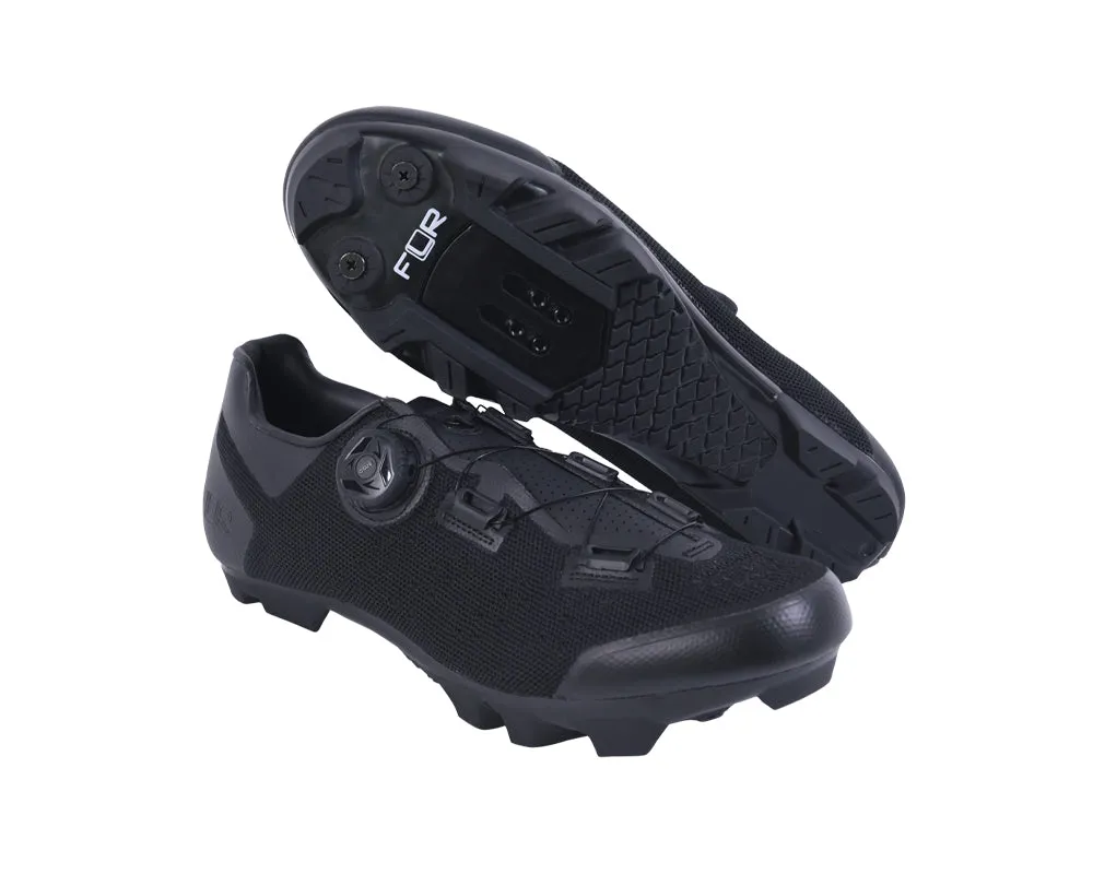 FLR F-70 Knit MTB & Gravel Shoes - Black