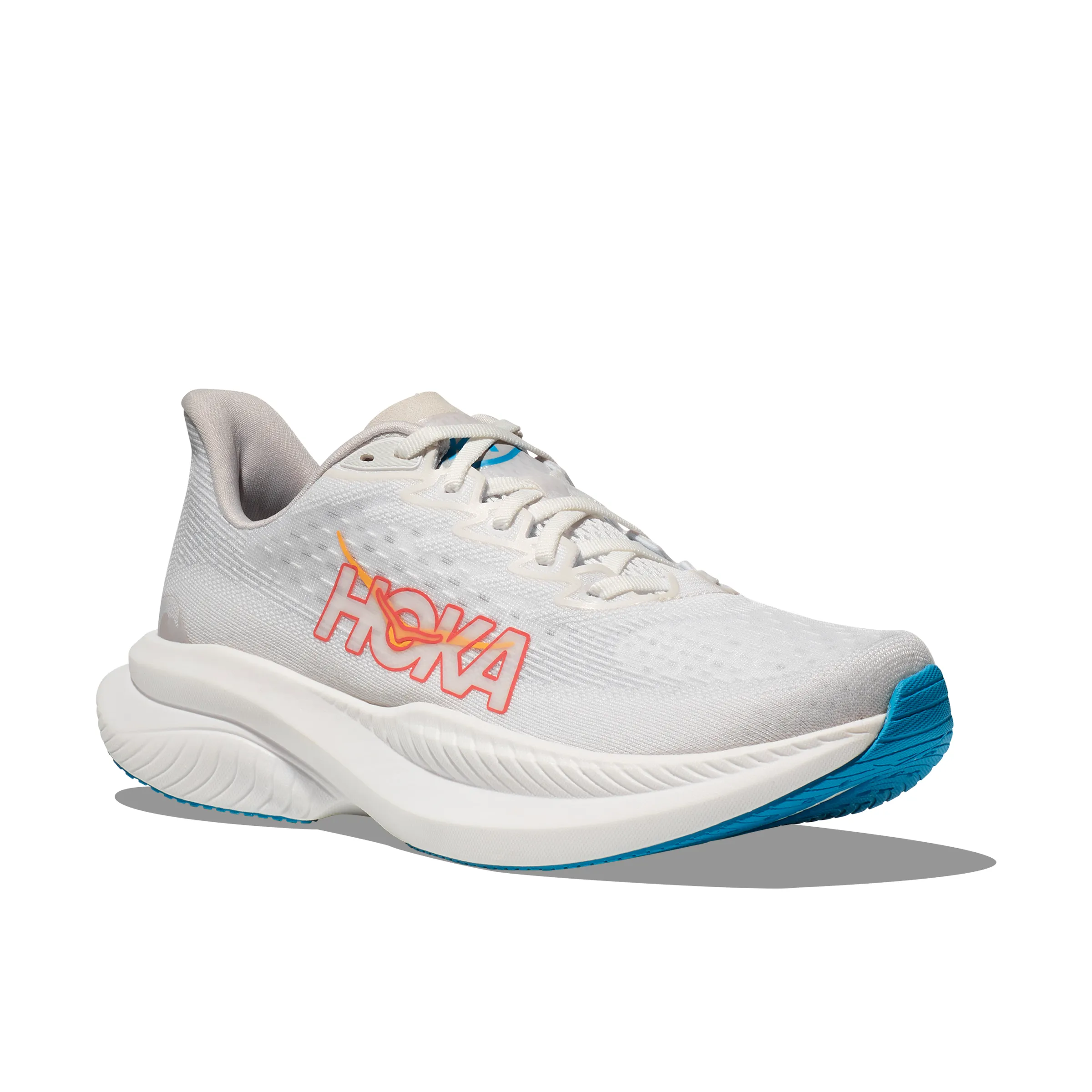 Hoka Womens Trainer Mach 6 White/Nimbus Cloud