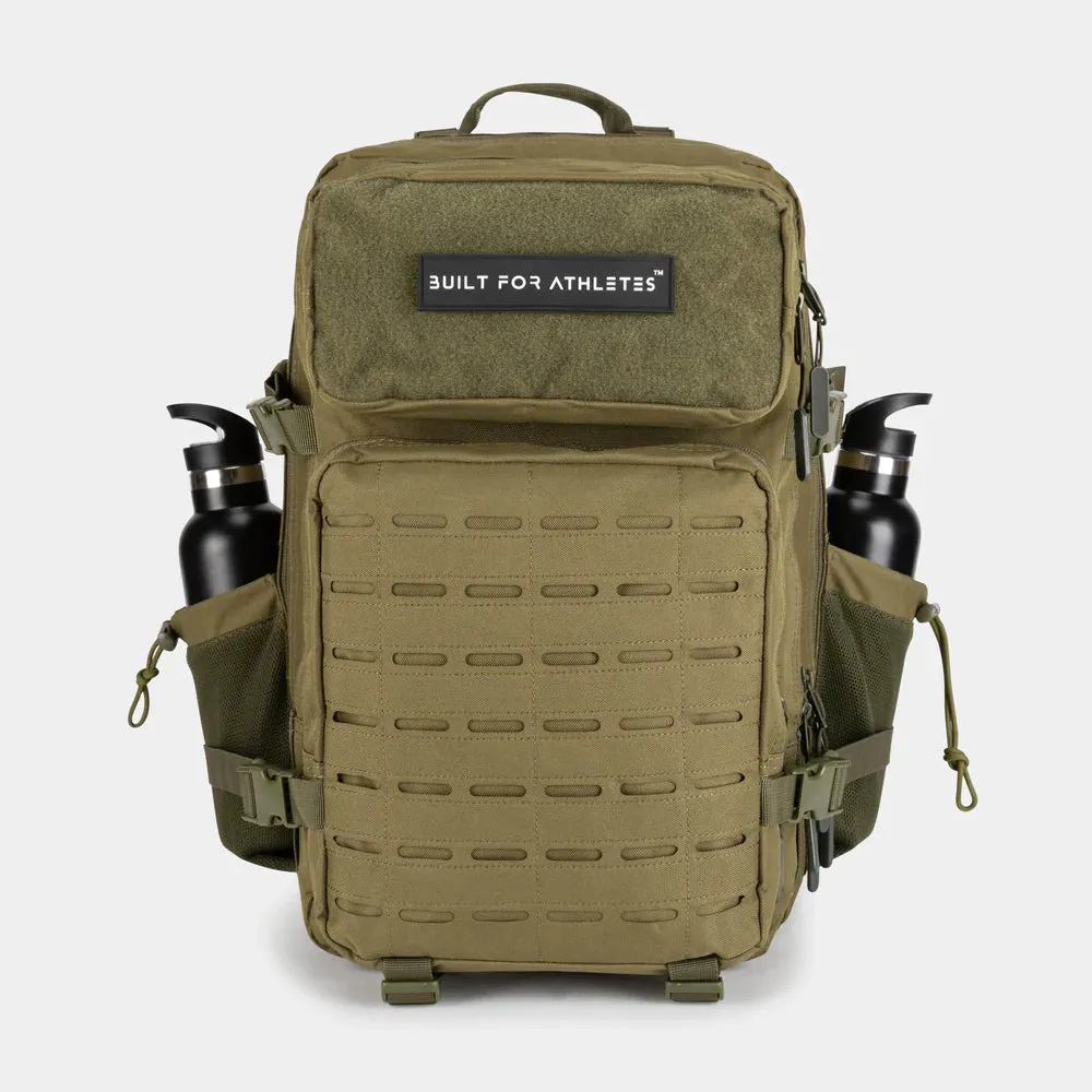 LARGE GYM BACKPACK BUILT FOR ATHLETES ARMY GREEN