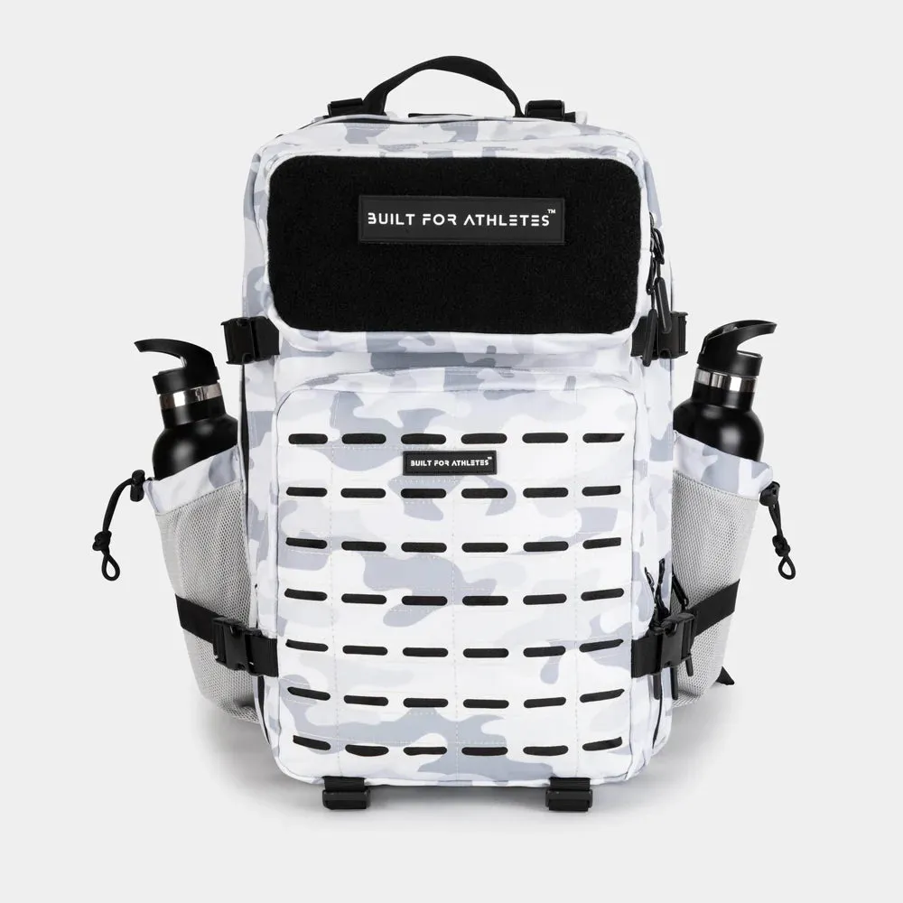LARGE GYM BACKPACK BUILT FOR ATHLETES WHITE CAMO