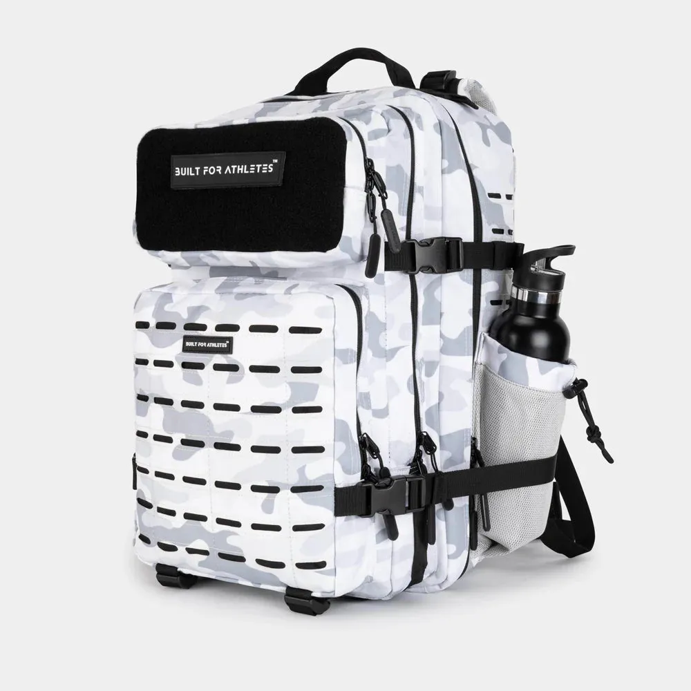 LARGE GYM BACKPACK BUILT FOR ATHLETES WHITE CAMO