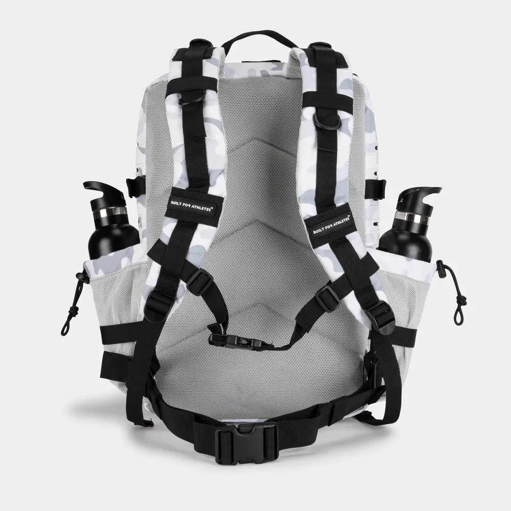 LARGE GYM BACKPACK BUILT FOR ATHLETES WHITE CAMO