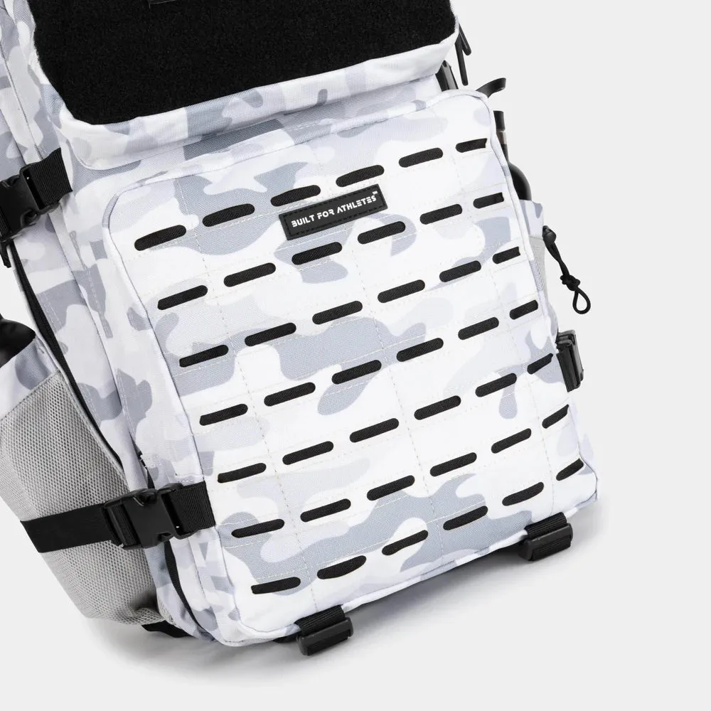 LARGE GYM BACKPACK BUILT FOR ATHLETES WHITE CAMO