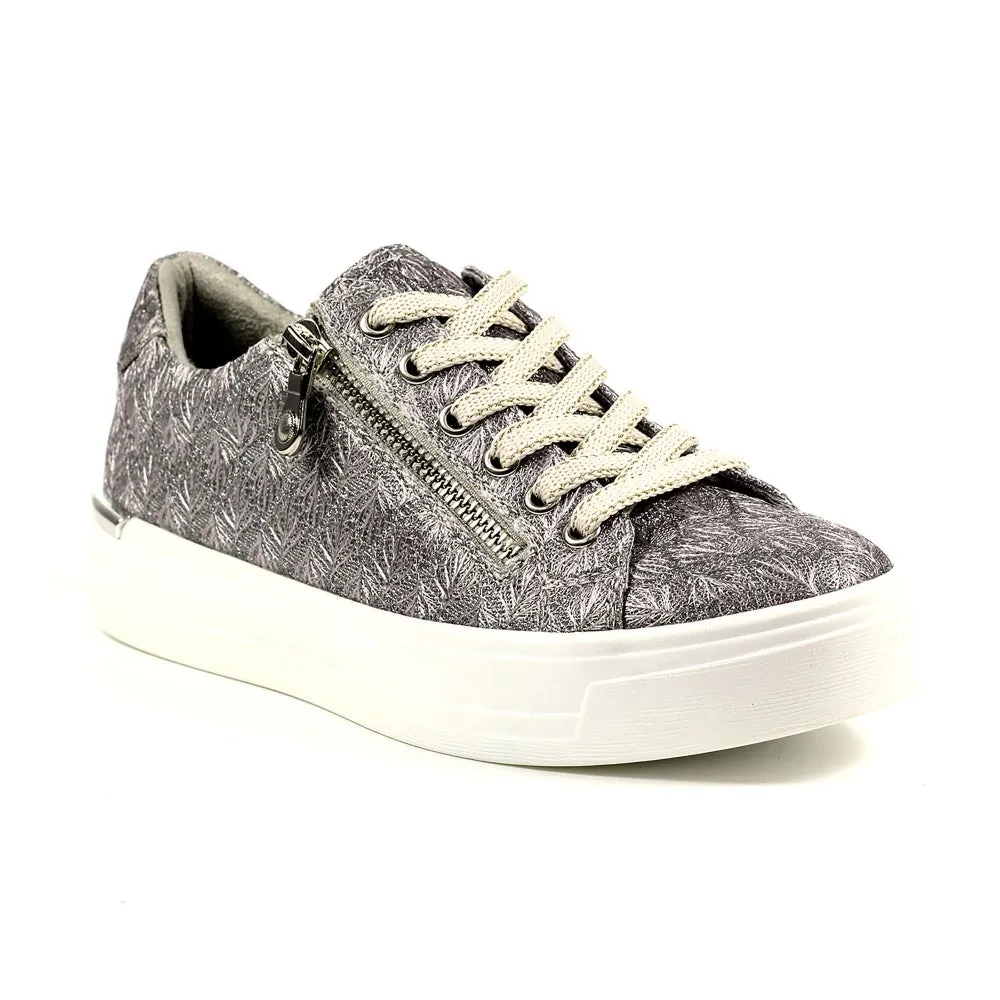 Lunar Layne Ladies Zip Side Sneaker