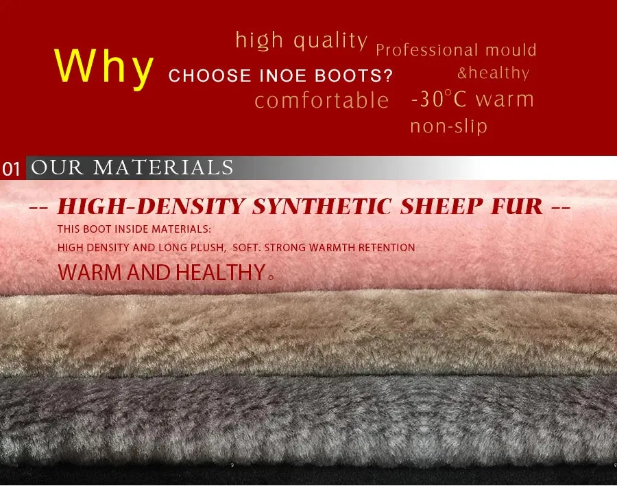 Natural Fox Fur Winter Boots For Women, Over-The-Knee Leather Snow Boots, Plush Lining
