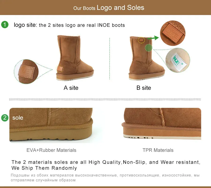 Natural Fox Fur Winter Boots For Women, Over-The-Knee Leather Snow Boots, Plush Lining