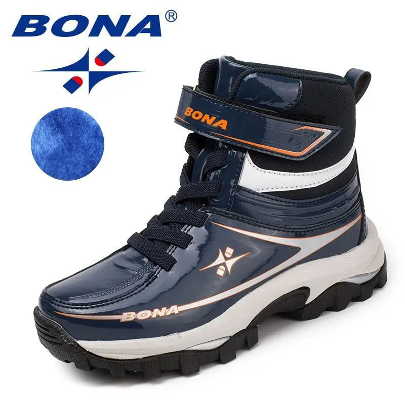New Arrival Classics Style Children Boots Lace Up Boys Winter Shoes