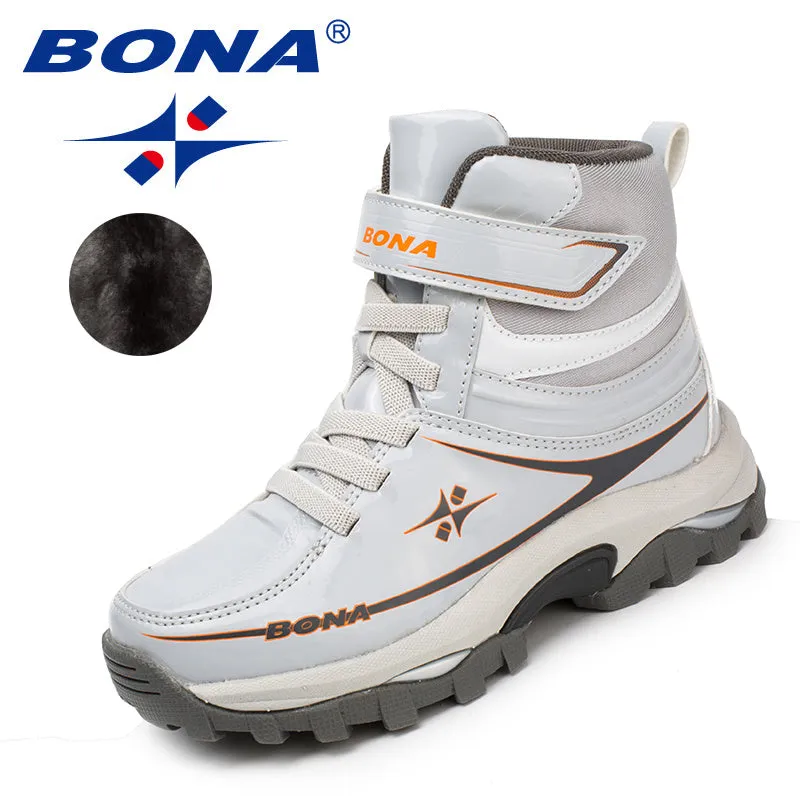 New Arrival Classics Style Children Boots Lace Up Boys Winter Shoes