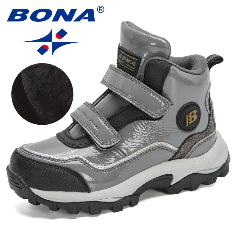 New Designers Winter Boys Snow Boots Ankle Kids Boots