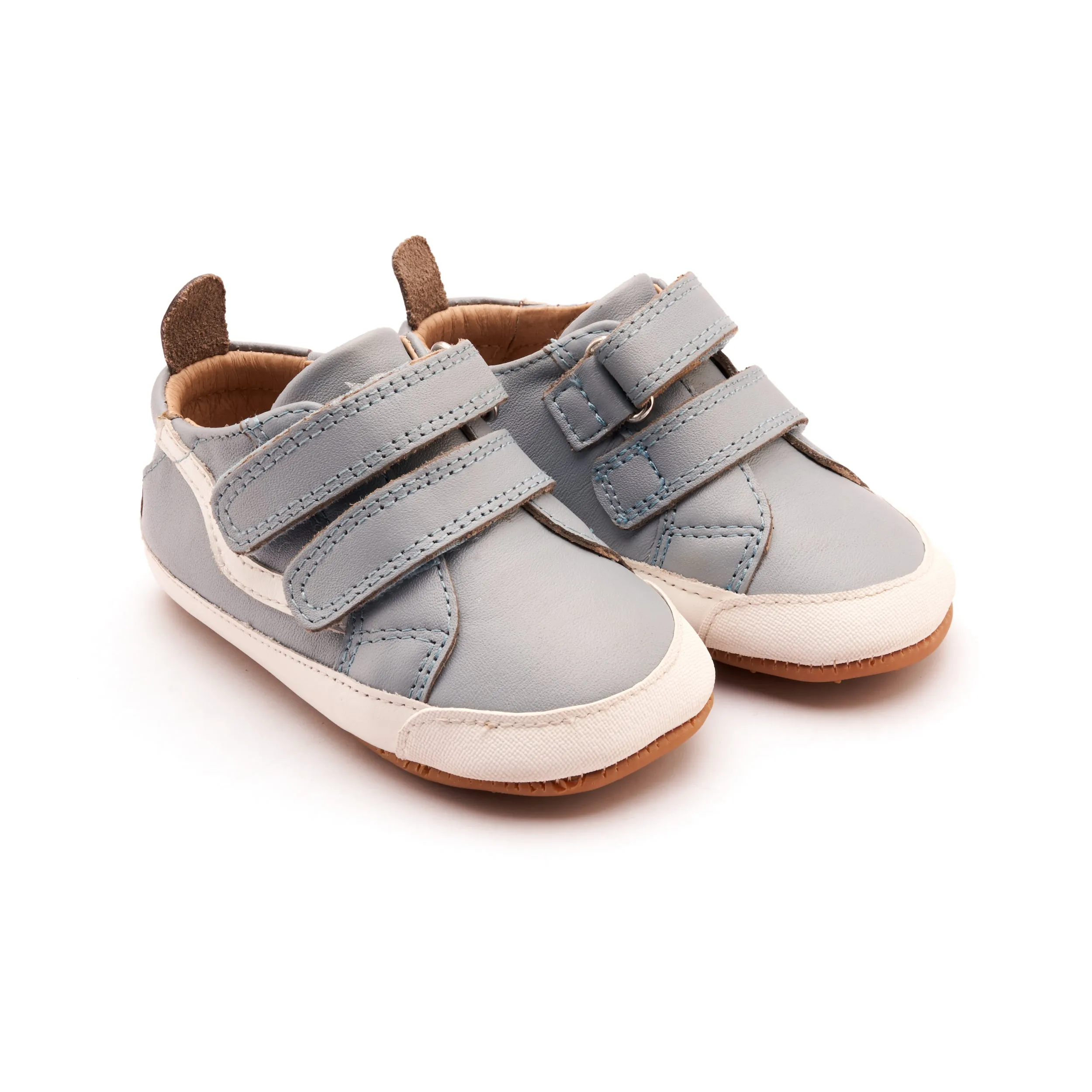Old Soles Boy's Squiggle Bub Casual Shoes - Dusty Blue / Snow