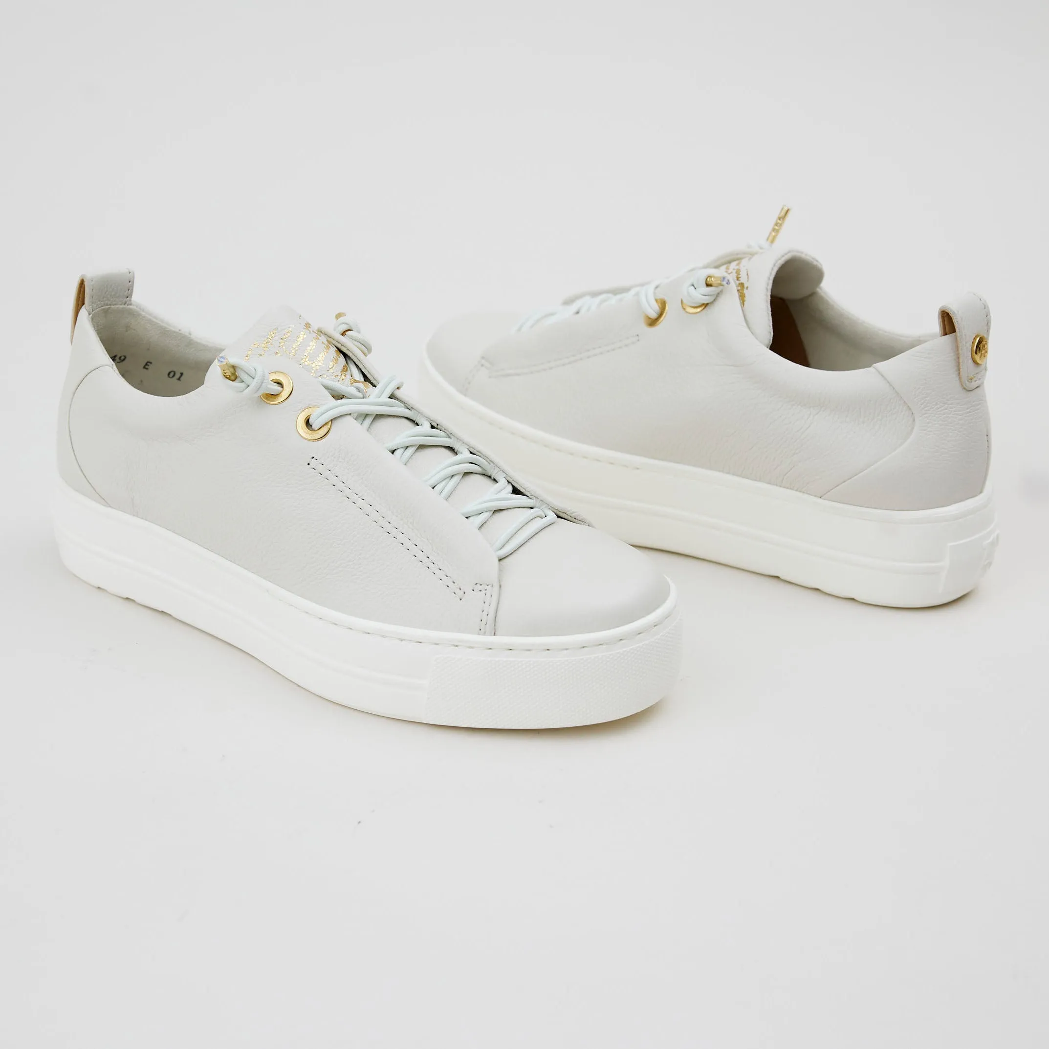 Paul Green Ivory Leather Trainers