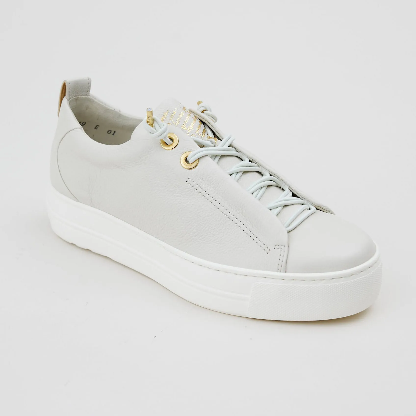 Paul Green Ivory Leather Trainers