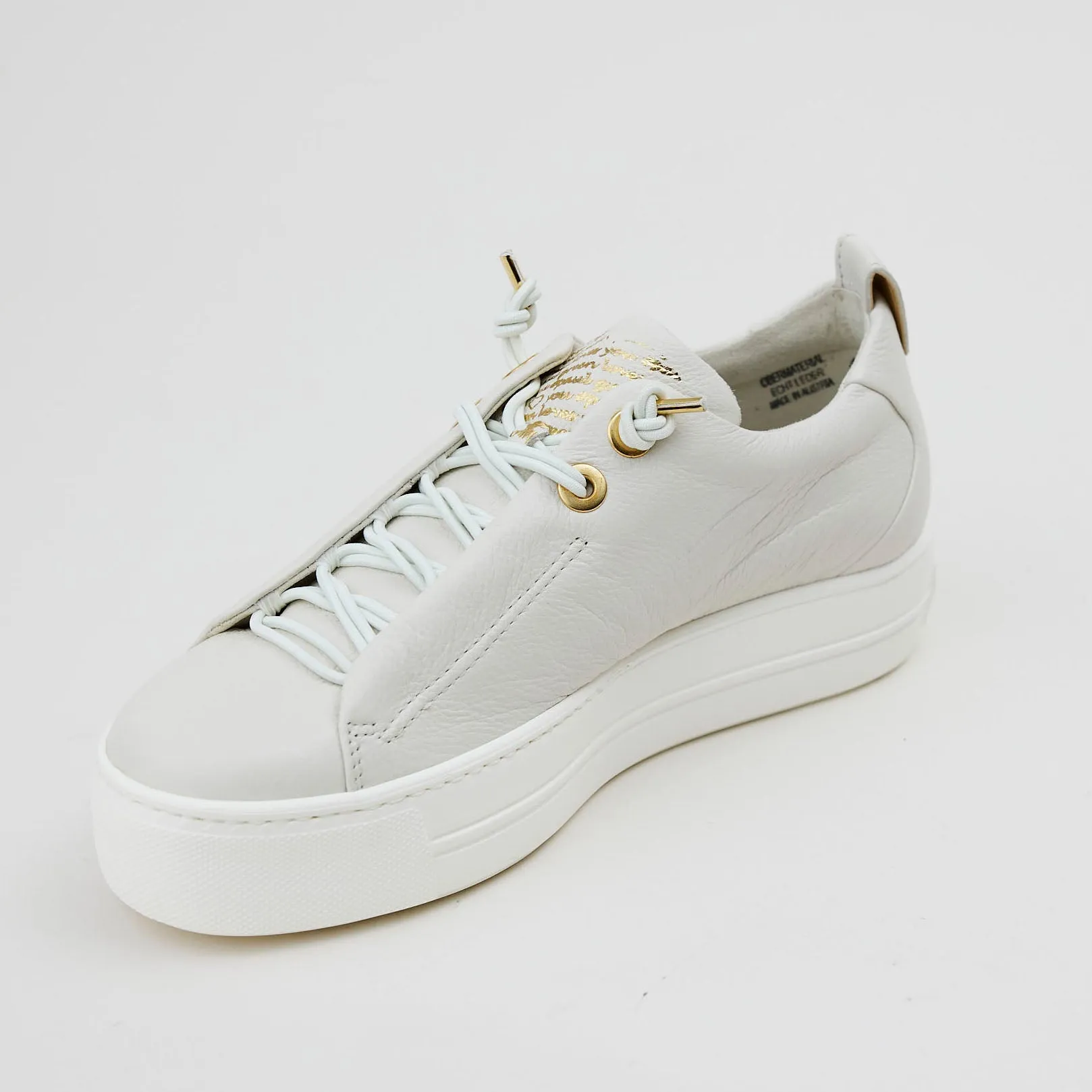 Paul Green Ivory Leather Trainers