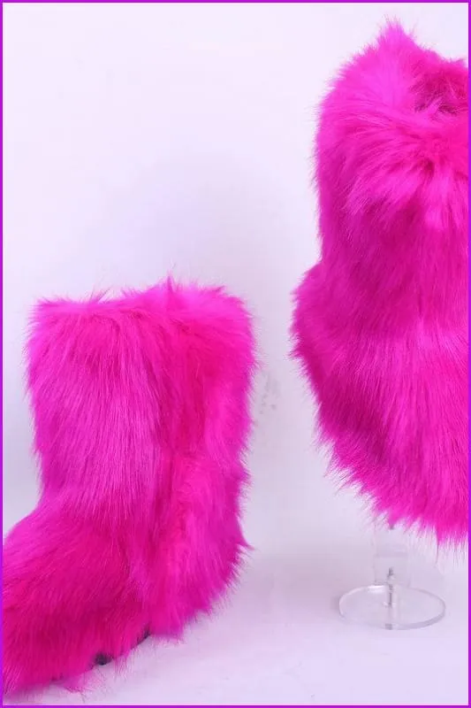 [Pre-sale] Kids Faux Fur Winter Boots F201