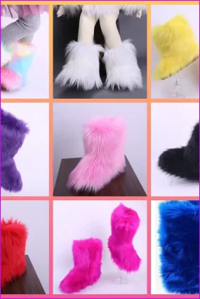 [Pre-sale] Kids Faux Fur Winter Boots F201
