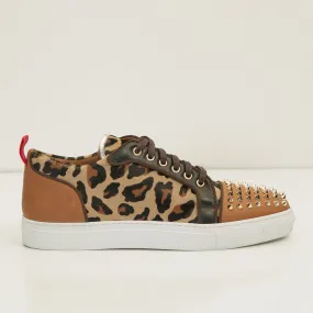 Punk Rocker Sneakers-  Rose Gold Leopard
