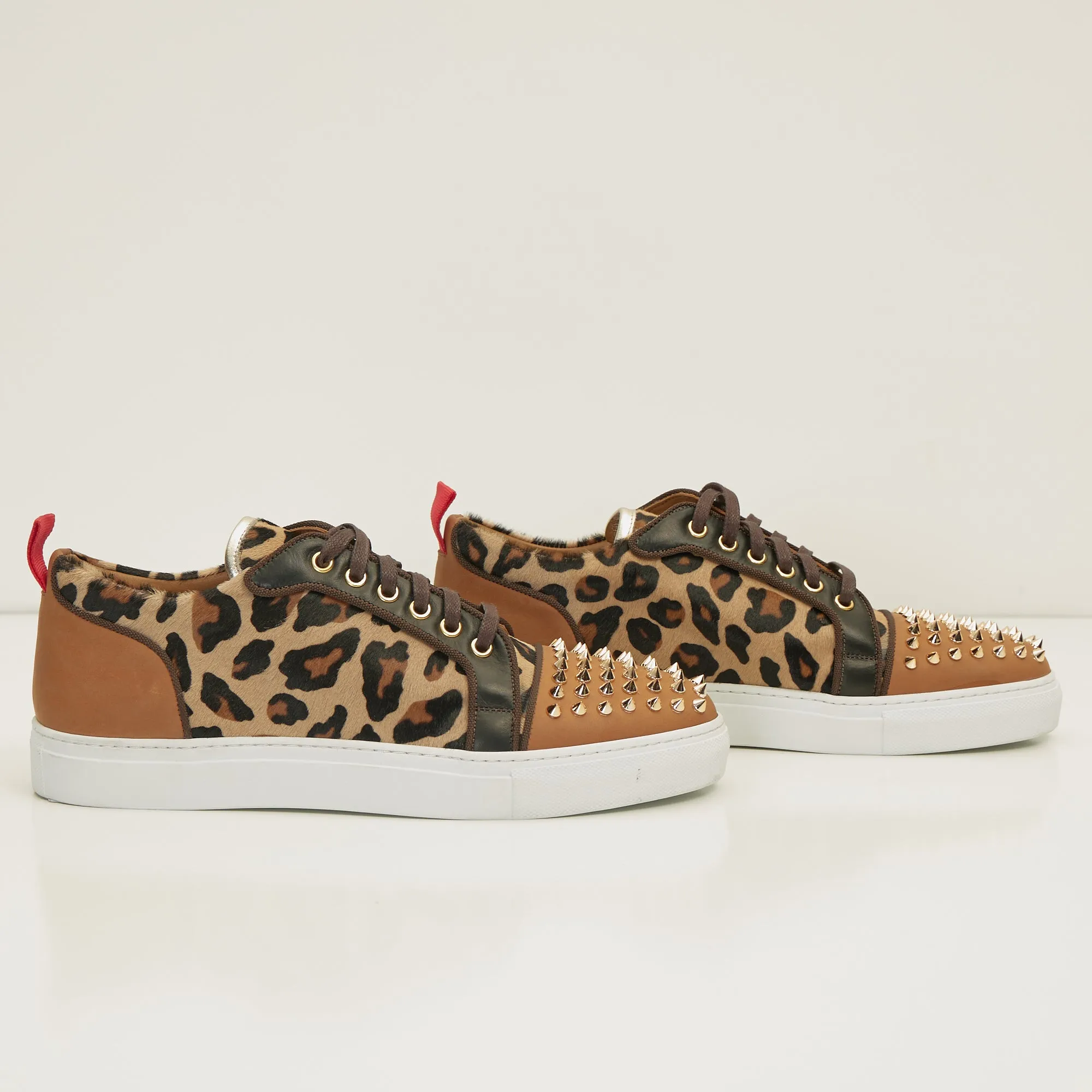 Punk Rocker Sneakers-  Rose Gold Leopard