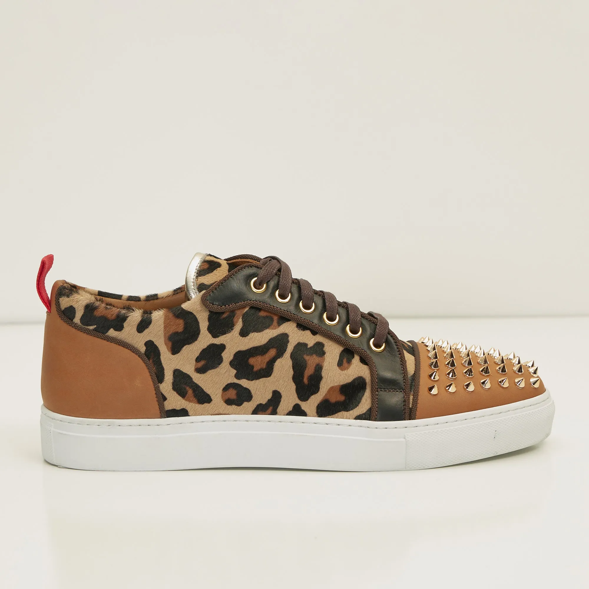 Punk Rocker Sneakers-  Rose Gold Leopard