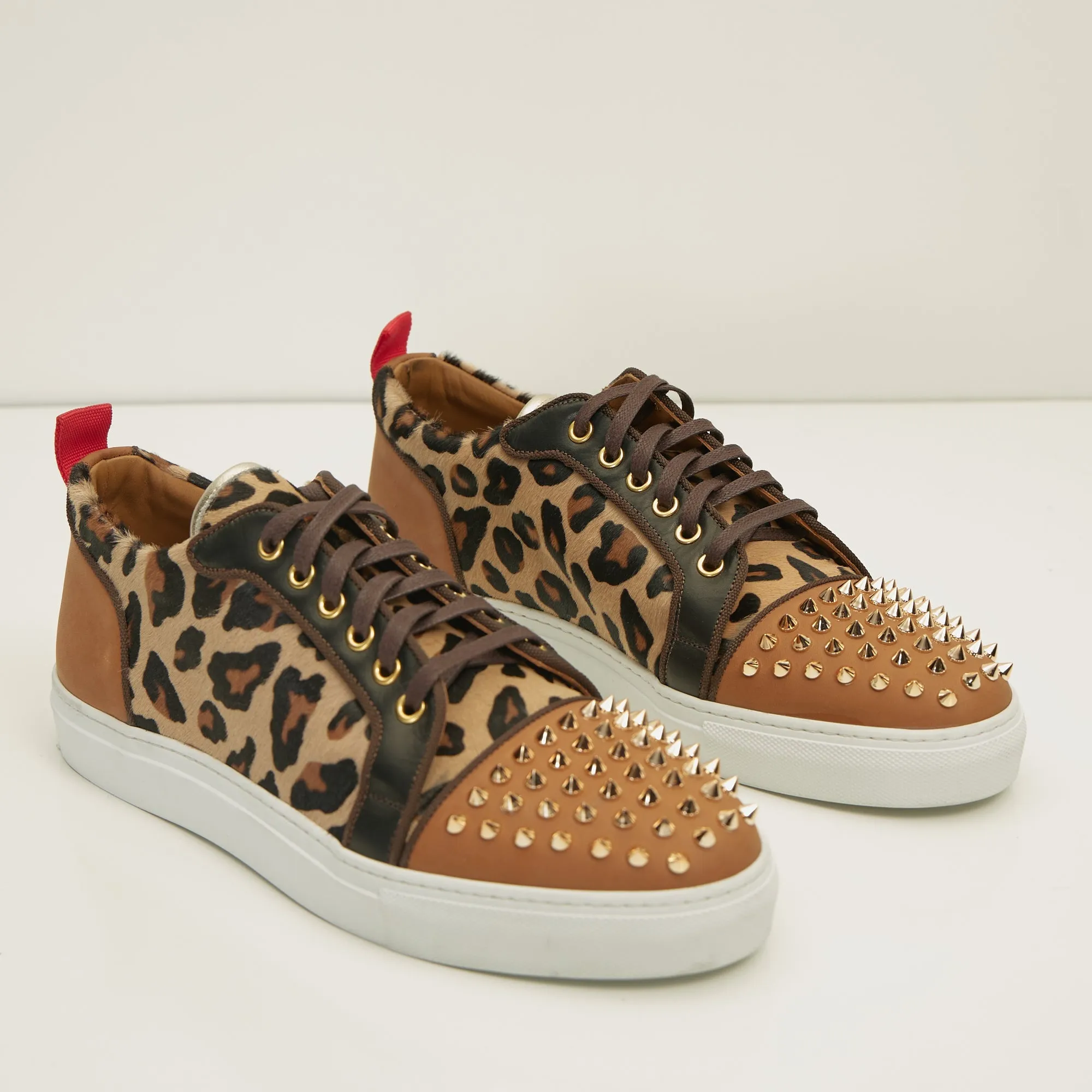 Punk Rocker Sneakers-  Rose Gold Leopard