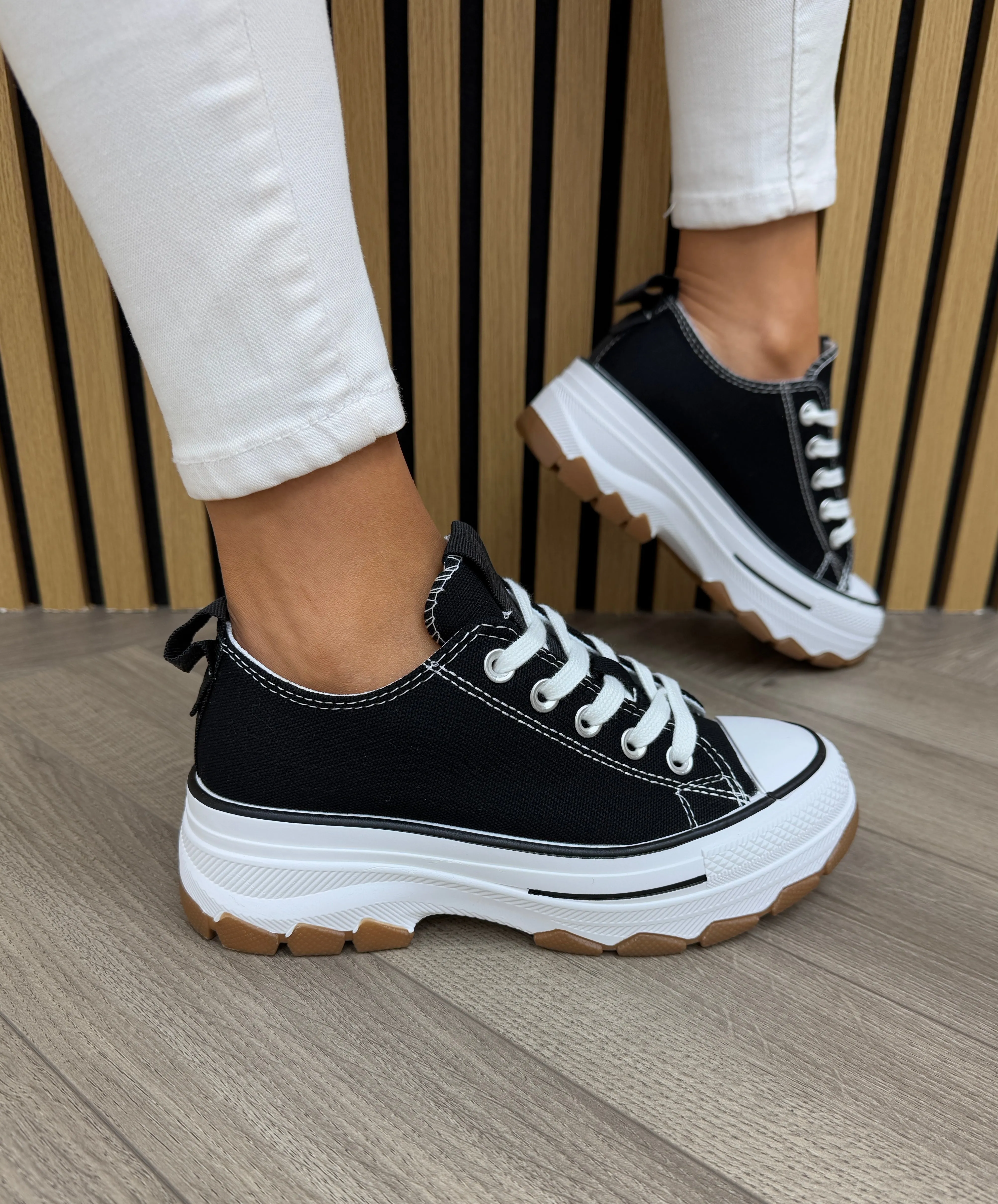 Refresh (SS25) Chunky Canvas Trainer 172477 - Negro (R19)