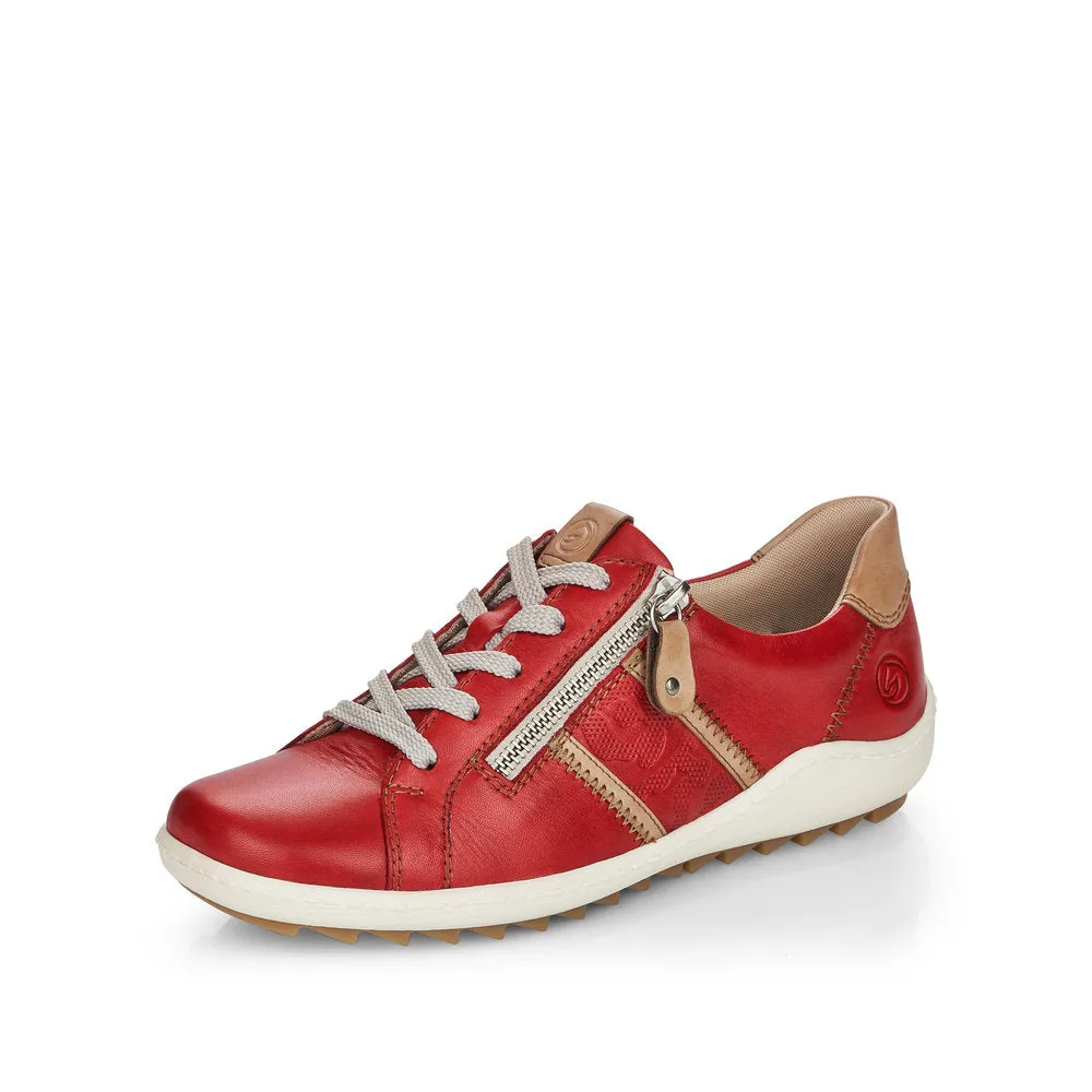 Remonte Ladies Zip Trim Lace Sneaker