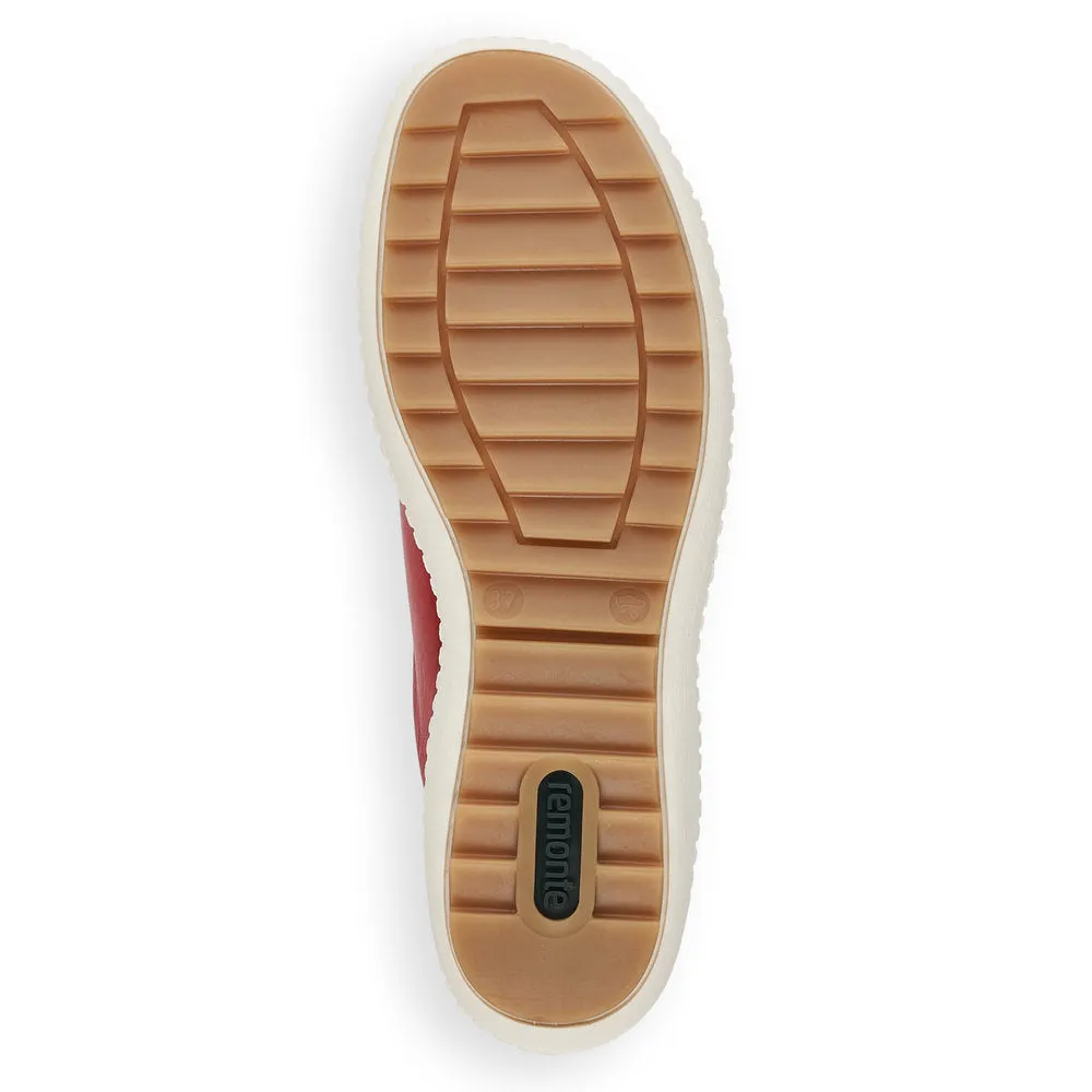 Remonte Ladies Zip Trim Lace Sneaker