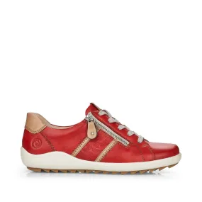 Remonte Ladies Zip Trim Lace Sneaker