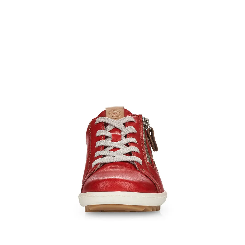 Remonte Ladies Zip Trim Lace Sneaker