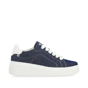 Rieker Evolution Ladies Denim Lace Sneaker