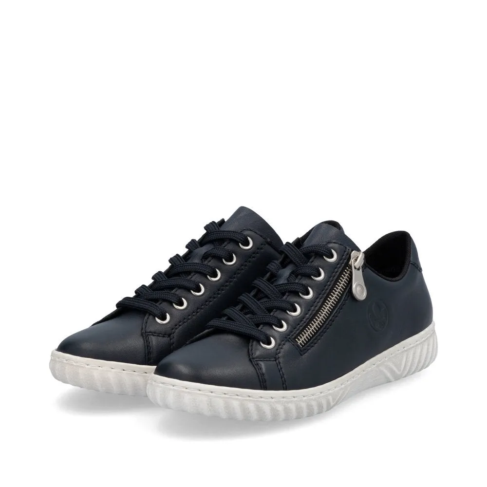 Rieker Ladies Zip and Lace Sneaker