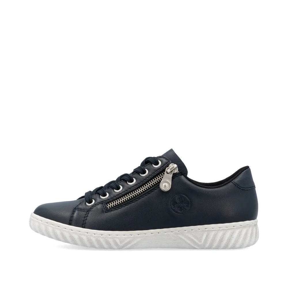 Rieker Ladies Zip and Lace Sneaker