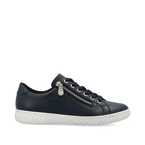 Rieker Ladies Zip and Lace Sneaker