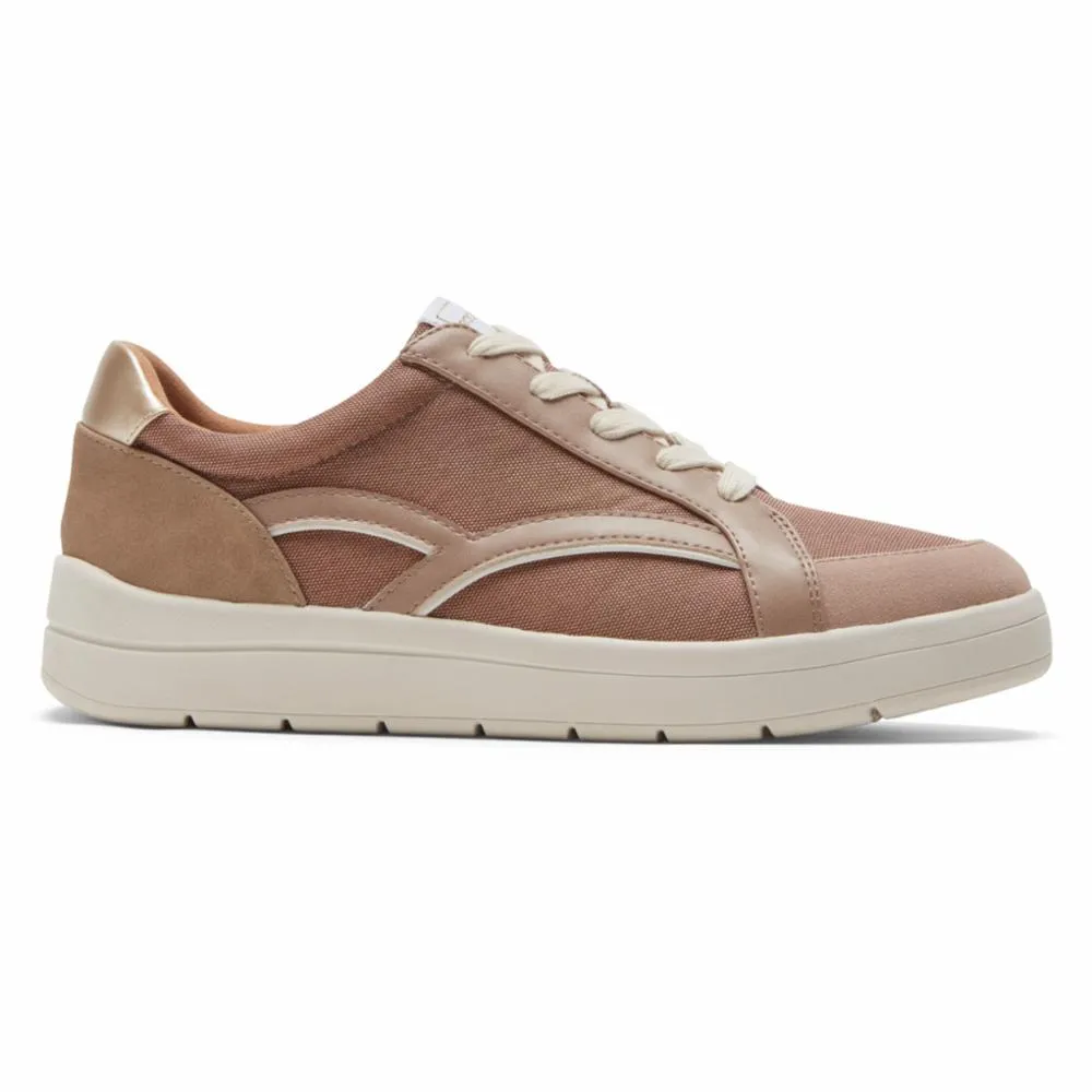 Rockport Women TRUFLEX NAVYA NAVYA RETRO SNEAK TAUPE TEXTILE/SYNTHETIC ECO