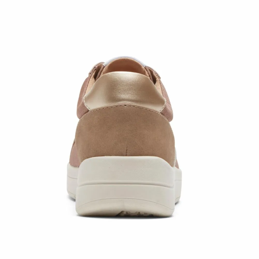 Rockport Women TRUFLEX NAVYA NAVYA RETRO SNEAK TAUPE TEXTILE/SYNTHETIC ECO