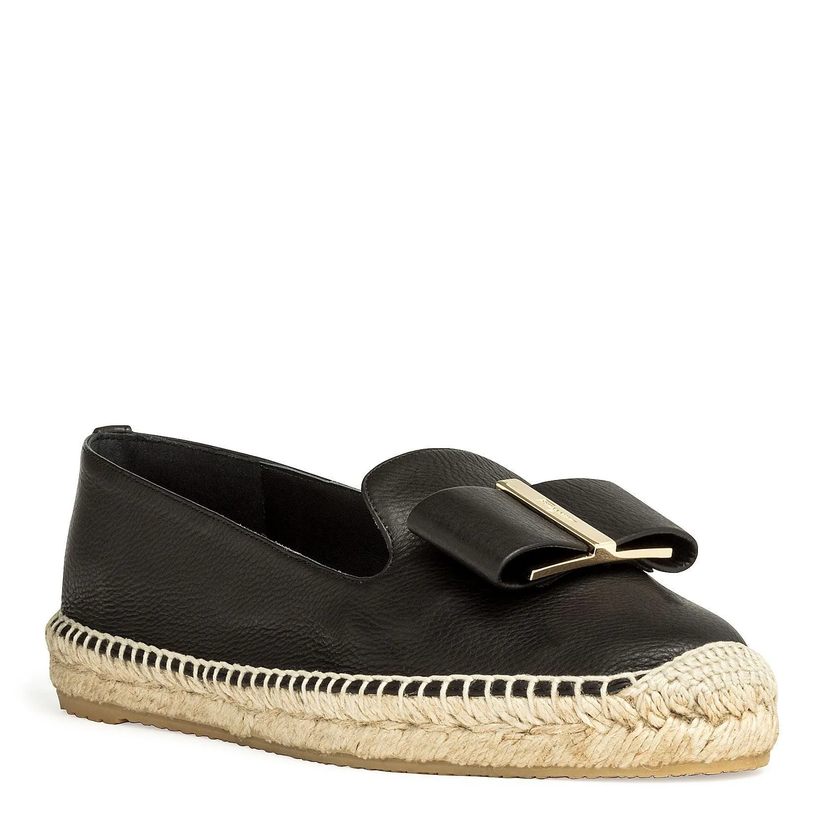 Sannio black calf espadrilles